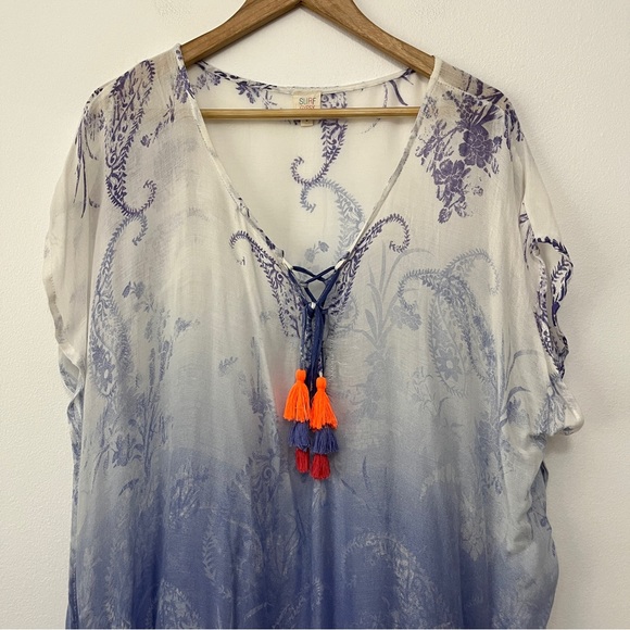 Surf Gypsy Swimsuit Cover Up Dress with Tassels Size S - Picture 7 of 7